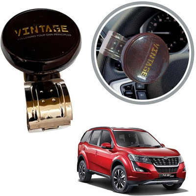 Oshotto Metal & Plastic Car Steering Knob(Brown)