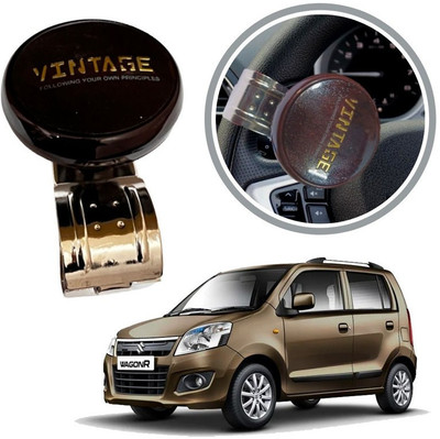 Oshotto Metal & Plastic Car Steering Knob(Brown)
