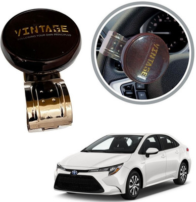 Oshotto Metal & Plastic Car Steering Knob(Brown)