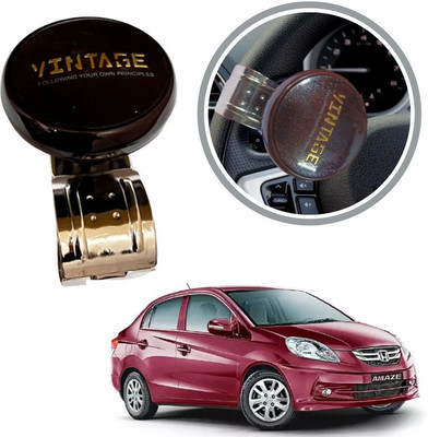 Oshotto Metal & Plastic Car Steering Knob(Brown)
