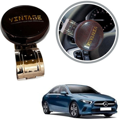 Oshotto Metal & Plastic Car Steering Knob(Brown)