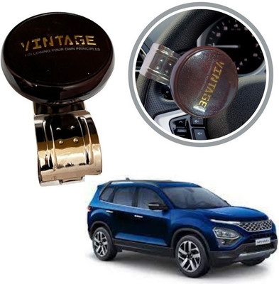 Oshotto Metal & Plastic Car Steering Knob(Brown)