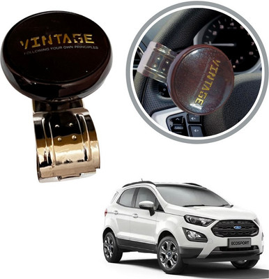 Oshotto Metal & Plastic Car Steering Knob(Brown)