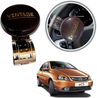 Oshotto Metal & Plastic Car Steering Knob(Brown)