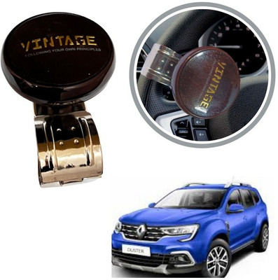 Oshotto Metal & Plastic Car Steering Knob(Brown)