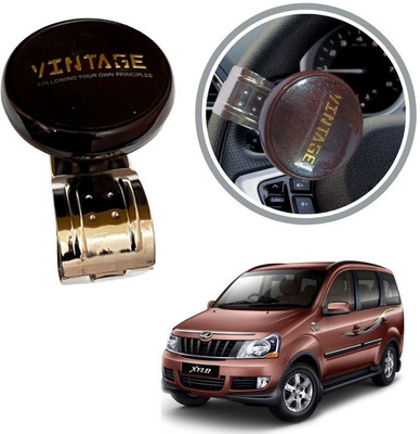 Oshotto Metal & Plastic Car Steering Knob(Brown)