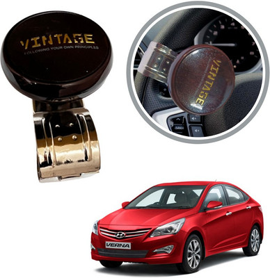 Oshotto Metal & Plastic Car Steering Knob(Brown)