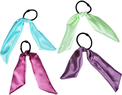 NNR SATIN SILK MULTI COLOUR TAIL Rubber Band(Multicolor)