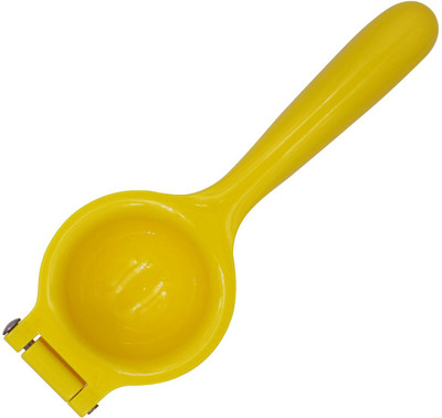 CLASSY TOUCH Plastic Manual Juicer Perfect for Juicing Oranges, Pomegranate, Lemons & Limes -Lemon Squeezer for Fresh Pressed Juice without Seeds or Pulp (21 cm) Hand Juicer(Yellow)