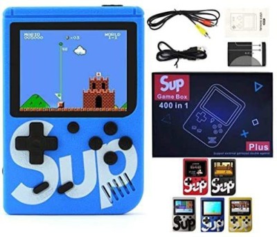 AFRODIVE SUP 400 in 1 Retro Game Box Console Handheld , and other 400 Games 1 GB with Contra, FIFA14, Super Mario, DR Mario, Turtles, Snow Bros, ETC.(Blue)