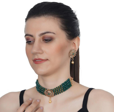 TWOLOVER Alloy Green Jewellery Set(Pack of 1)