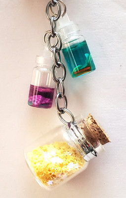 ShopTalk Drift Bottle with glitter of combo 3 for Gifting Key Chain