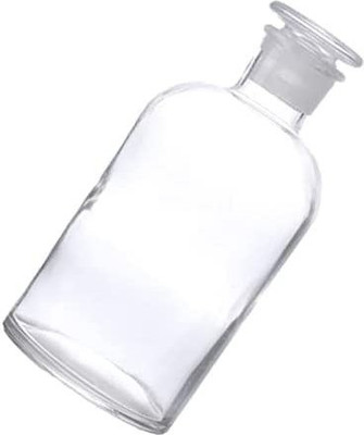 Salco Reagent Bottle (Narrow Mouth) with Glass Stopper Laboratory Chemicals (100 ML) Laboratory Dropper Bottle(Borosilicate Glass 100 ml Pack of1)