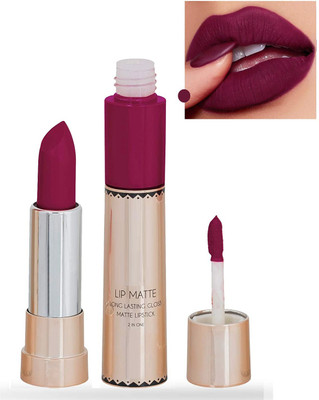 tanvi27 Lip Matte 2 IN 1 Long Lasting Matte & Gloss Lipstick MAGENTA(pink, 8 g)