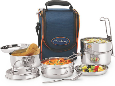 NEELAM D.H. Tiffin 3 Containers Lunch Box(1100 ml)