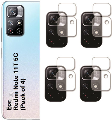 ISAAK Back Camera Lens Glass Protector for Xiaomi Redmi Note 11T 5G, Mi Note 11T 5G, Redmi Note 11T 5G(Pack of: 4)