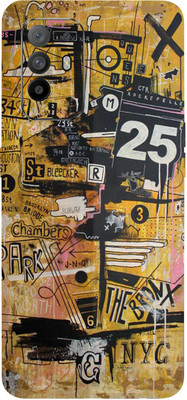 AsSkin Oppo F19 Plus, Oppo F19 Plus Mobile Skin(Ultra Super Multicolor Graffiti With High Matte Finish..,)