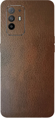 AsSkin Oppo F19 Plus, Oppo F19 Plus Mobile Skin(Ultra Super Brown Leather With High Matte Finish..,)