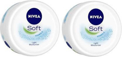 NIVEA SOFT LIGHT MOISTURISING CRAM 200 ML X 2(400 ml)