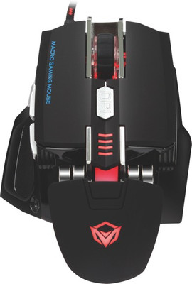 Meetion MT-M975 Wired Ambidextrous Optical Gaming Mouse(USB 3.0, Black, Silver)