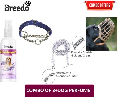 Breedo Dog Harness & Chain(Small, Blue)