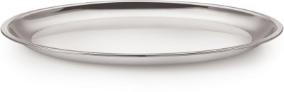 NEELAM Stainless Steel 12 22G Plate China, 27.5 cm, Silver, Set of 12 Dinner Plate(Pack of 12, Microwave Safe)