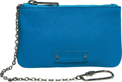 MANDAVA Genuine Safiano Leather With Suede Lining Unisex Key Chain Pouch Pouch