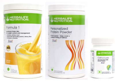 Herbalife Nutrition Formula 1 Shake Mix Mango Flavor+ Protein Powder+Multivitamin (90 Tablets) Plant-Based Protein(950 g, Mango)