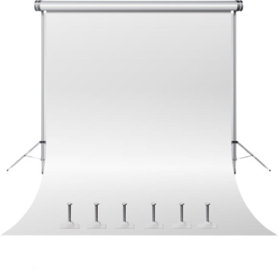 Windrop Solutions ® 8x12ft White Screen Only Background Backdrop for youtube Photos videos Reflector