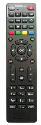 BhalTech  DTH Set Top Box Compatible for Dish TV Remote Controller(Black)