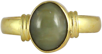 TODANI JEMS Brass Cat's Eye Gold Plated Ring