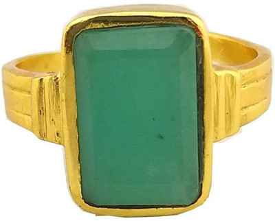 Seashines Copper Emerald Gold Plated Ring