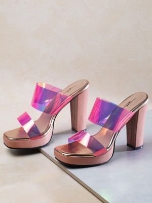 Shezone Women Pink Heels