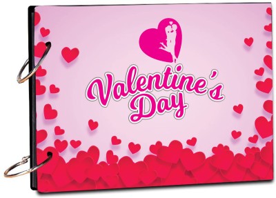 Creative Print Solution Valentine day Heart Scrap Book Photo Album Size 8.5x6 inch 20 sheet Theme,  Scrapbook Kit(DIY)