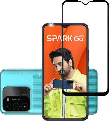 VDAT Edge To Edge Tempered Glass for Tecno Spark go 2022(Pack of 1)