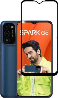 VDAT Edge To Edge Tempered Glass for Tecno Spark go 2022(Pack of 1)