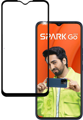 Hyper Edge To Edge Tempered Glass for Tecno Spark Go 2022(Pack of 1)