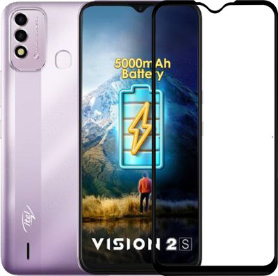 VDAT Edge To Edge Tempered Glass for Itel Vision 2S(Pack of 1)
