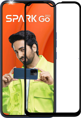 AKSHUD Edge To Edge Tempered Glass for Tecno Spark Go 2022(Pack of 1)