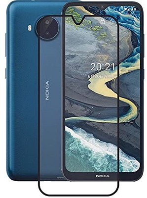 VDAT Edge To Edge Tempered Glass for Nokia C20 Plus Smartphone(Pack of 1)
