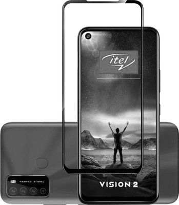BRENZZ Edge To Edge Tempered Glass for Itel Vision 2(Pack of 1)