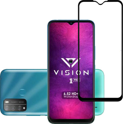 Hyper Edge To Edge Tempered Glass for Itel Vision 1 Pro(Pack of 1)