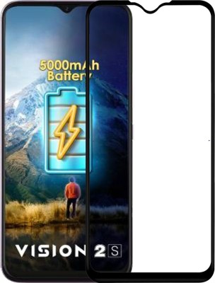 Hyper Edge To Edge Tempered Glass for Itel Vision2S, Itel Vision 2S(Pack of 1)