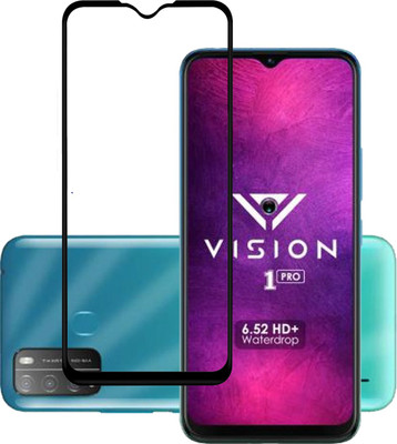 BRENZZ Edge To Edge Tempered Glass for Itel vision 1 pro(Pack of 1)