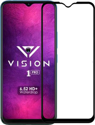 AKSHUD Edge To Edge Tempered Glass for Itel vision 1 pro(Pack of 1)
