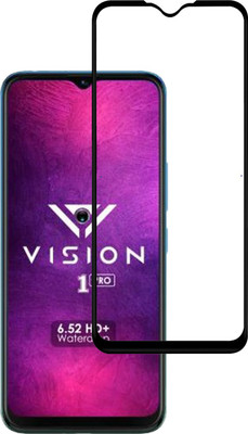 Hyper Edge To Edge Tempered Glass for Itel Vision 1 Pro(Pack of 1)