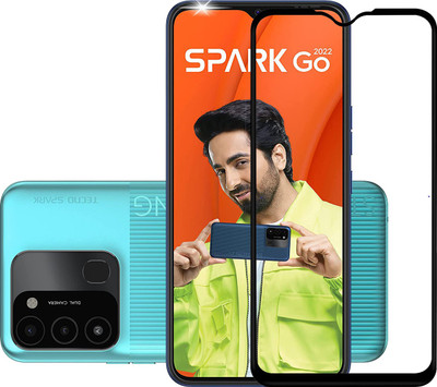 Hyper Edge To Edge Tempered Glass for Tecno Spark Go 2022(Pack of 1)