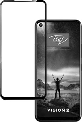 VDAT Edge To Edge Tempered Glass for Itel Vision 2(Pack of 1)