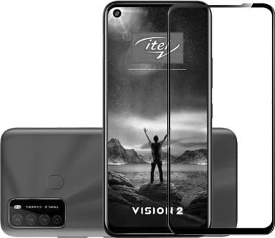 VDAT Edge To Edge Tempered Glass for Itel Vision 2(Pack of 1)