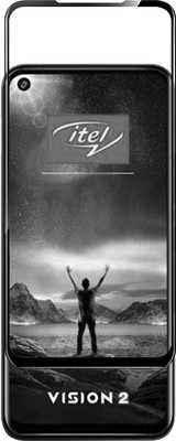 VDAT Edge To Edge Tempered Glass for Itel Vision 2(Pack of 1)